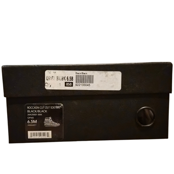 Coach Roccasin Cut Out Suede Boots Black 6.5M - Picture 8 of 8